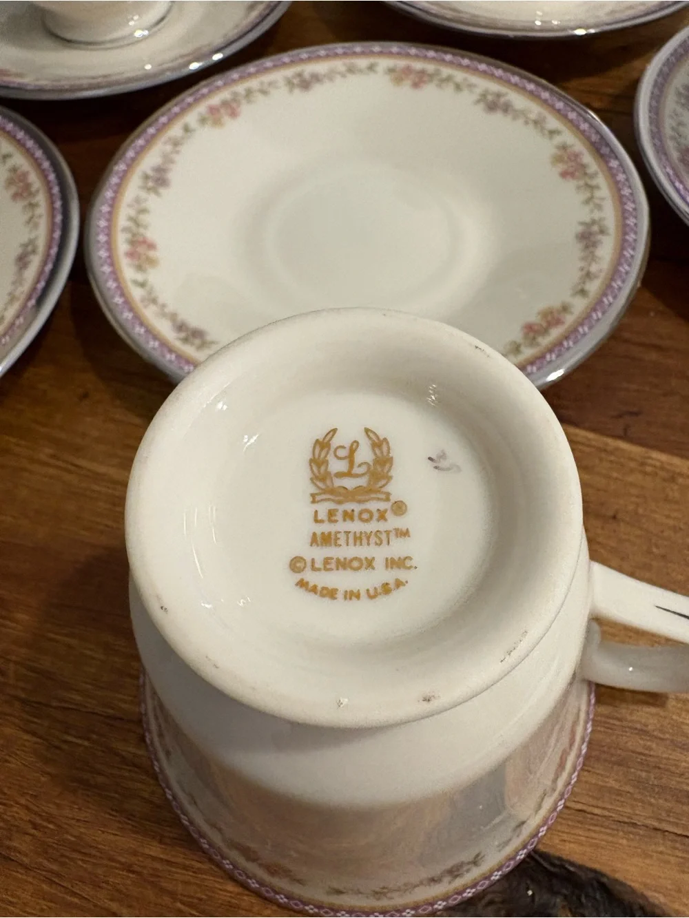 Lenox fine teacups
